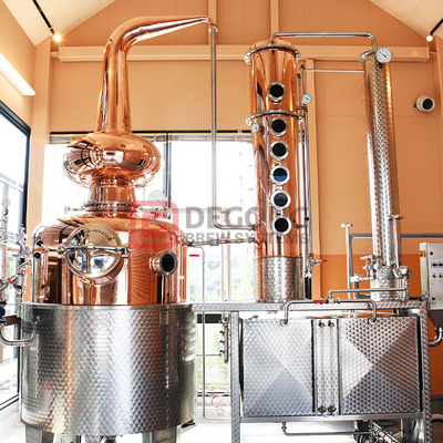 Distillatore di alcol della distilleria della distilleria della vodka della torre di distillazione del liquore distillato di rame rosso 2000L