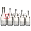 Bottiglia di vetro da birra trasparente con logo personalizzato da 250 ml 330 ml 500 ml 750 ml
