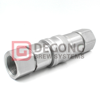 Design del manicotto con blocco di sicurezza in acciaio inossidabile NPT 304 a sgancio rapido 1/2"