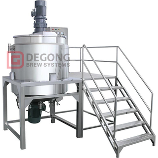 Linea di produzione del miscelatore dello shampoo del sapone liquido 3000L Miscelazione dell'omogeneizzatore di lavaggio liquido degli agitatori