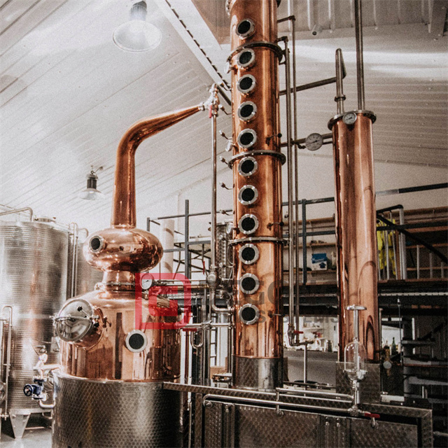 Spirits Distillery 1000L rame vodka gin whisky brandy distilleria attrezzatura per la distillazione di alcol