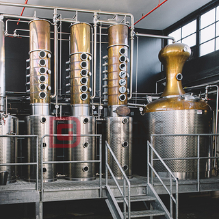 Colonna di rame da 1000 litri Still Gin Vodka Rum Whisky Red Copper Distilling Equipment