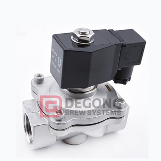 Elettrovalvola DEGONG-1'' 24V 12V |Valvola elettromagnetica in acciaio inossidabile