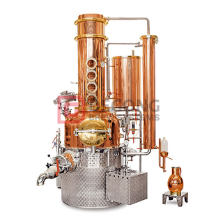 Distillatore di Moonshine in rame per la produzione di birra calda da 50-200 litri di DEGONG