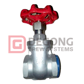 Valvola a solenoide in acciaio inossidabile 304 filettata DN20 da 3/4 di pollice valvola a saracinesca rotativa manuale a flusso a due vie economica e durevole