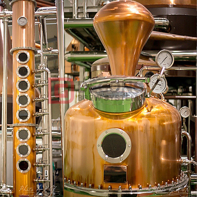 Distilleria di alcool di rame di vendita calda 500L 5HL |Attrezzatura per la distillazione della colonna di rame