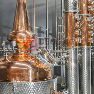 Attrezzatura per distilleria di rame da 1000 litri Distillatore di gin Vodka Attrezzatura per distillazione di brandy di whisky