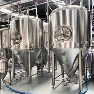 10 Sistema di fermentazione della birra isobarica con rivestimento conico in acciaio inossidabile 304 a doppio strato BBL in vendita