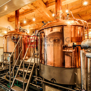 15BBL Red Copper Small Brewery System |Attrezzatura per birra artigianale DEGONG