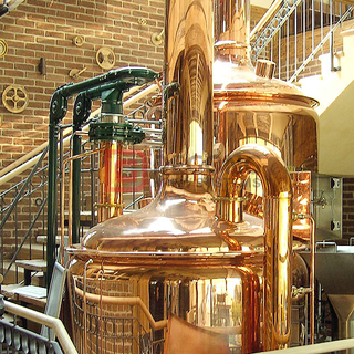 15BBL Red Copper Beer Equipment DEGONG 2-50BBL Brewhouse in vendita